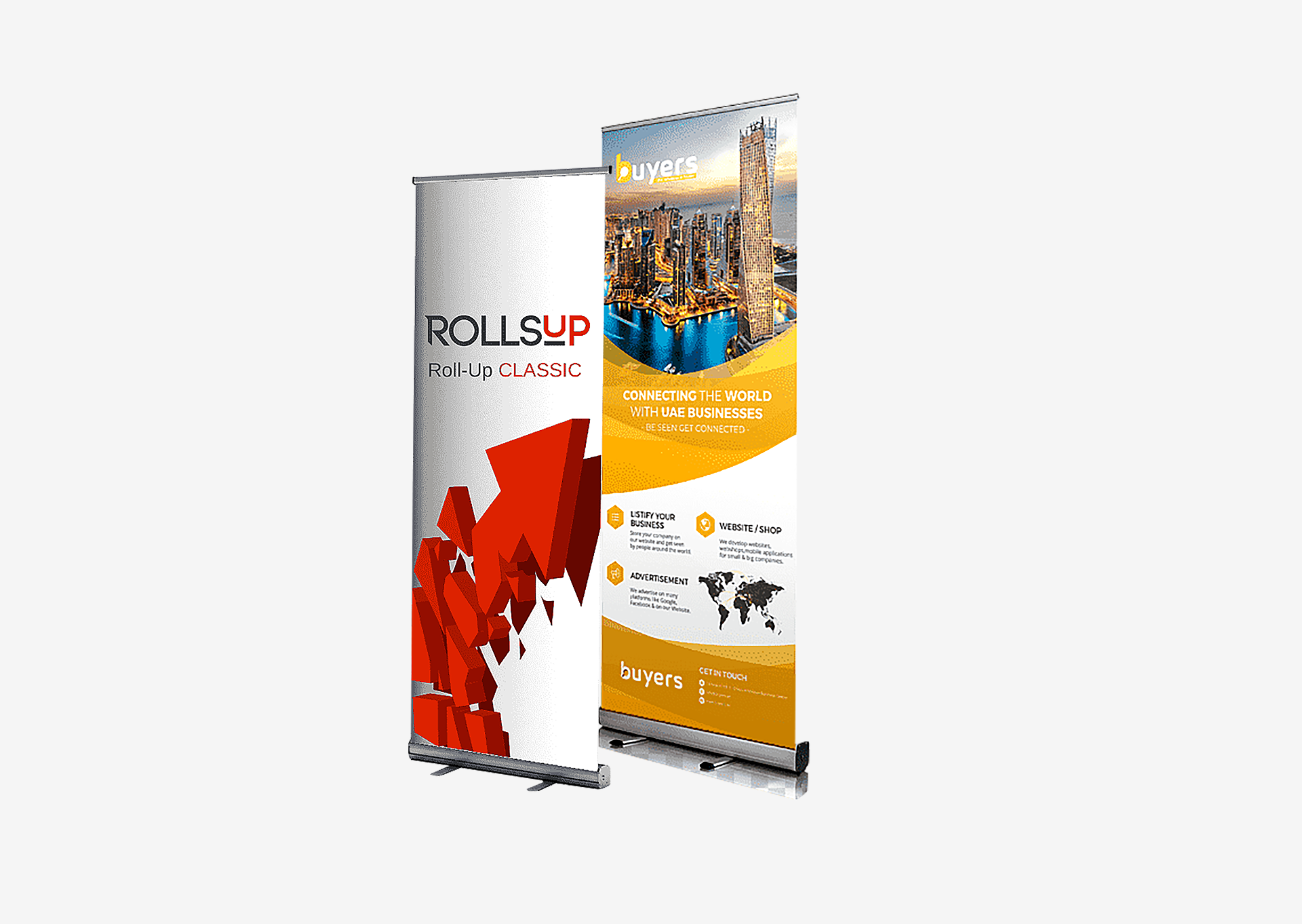 retractable banner with stand